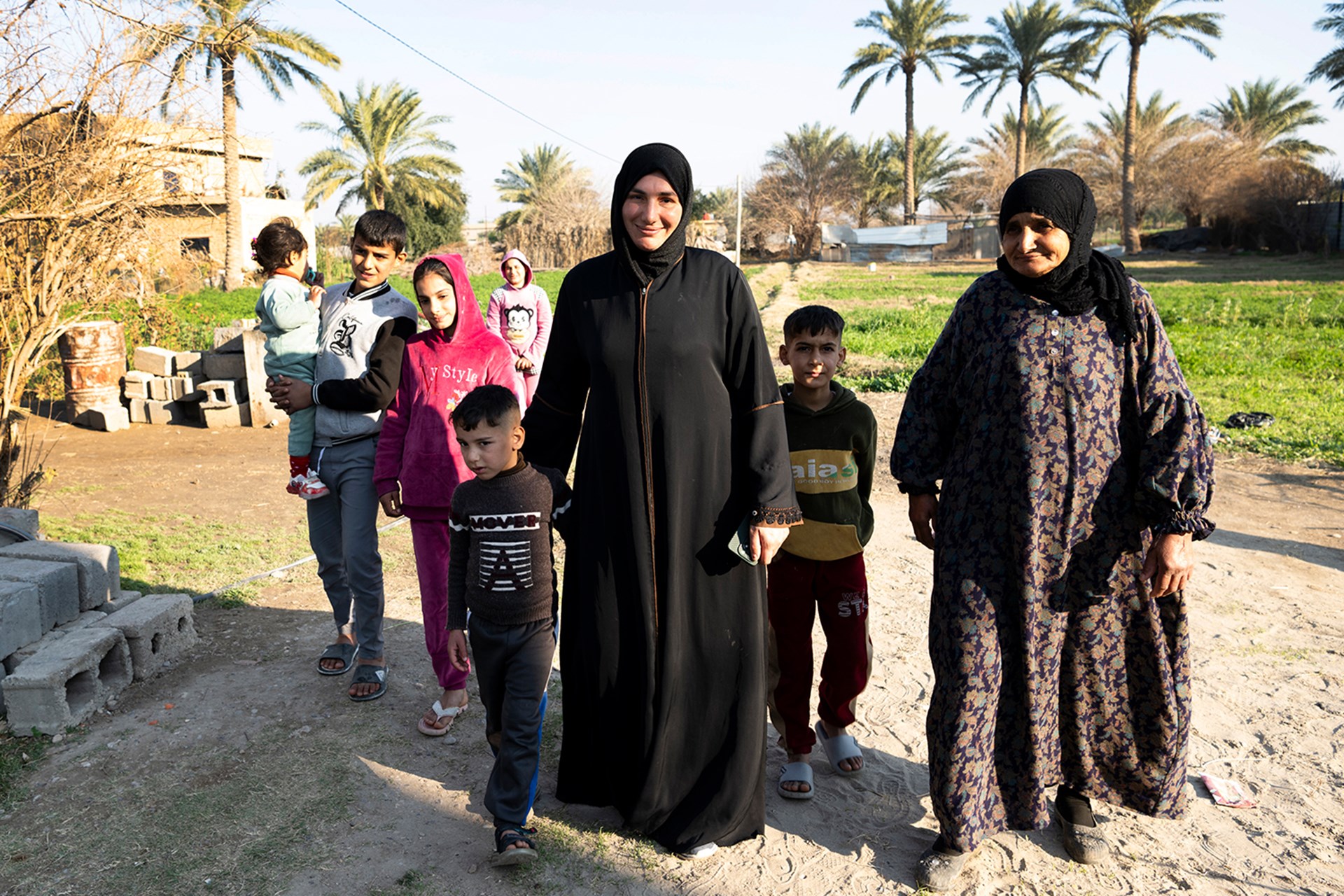 Hiba Abdullah Ahmed mit Familie