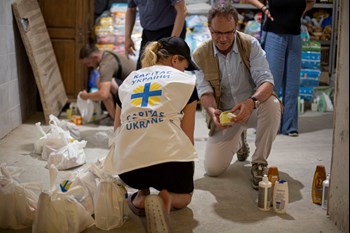 Oliver Müller bei seinem Besuch in der Ukraine im Juli 2022