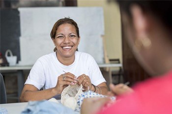 Die Frauen sind den Hermanas sehr dankbar. „Ohne sie hätte ich diesen Schritt nie gemacht", sagt zum Beispiel Daniela Sánchez. (nicht auf dem Bild)