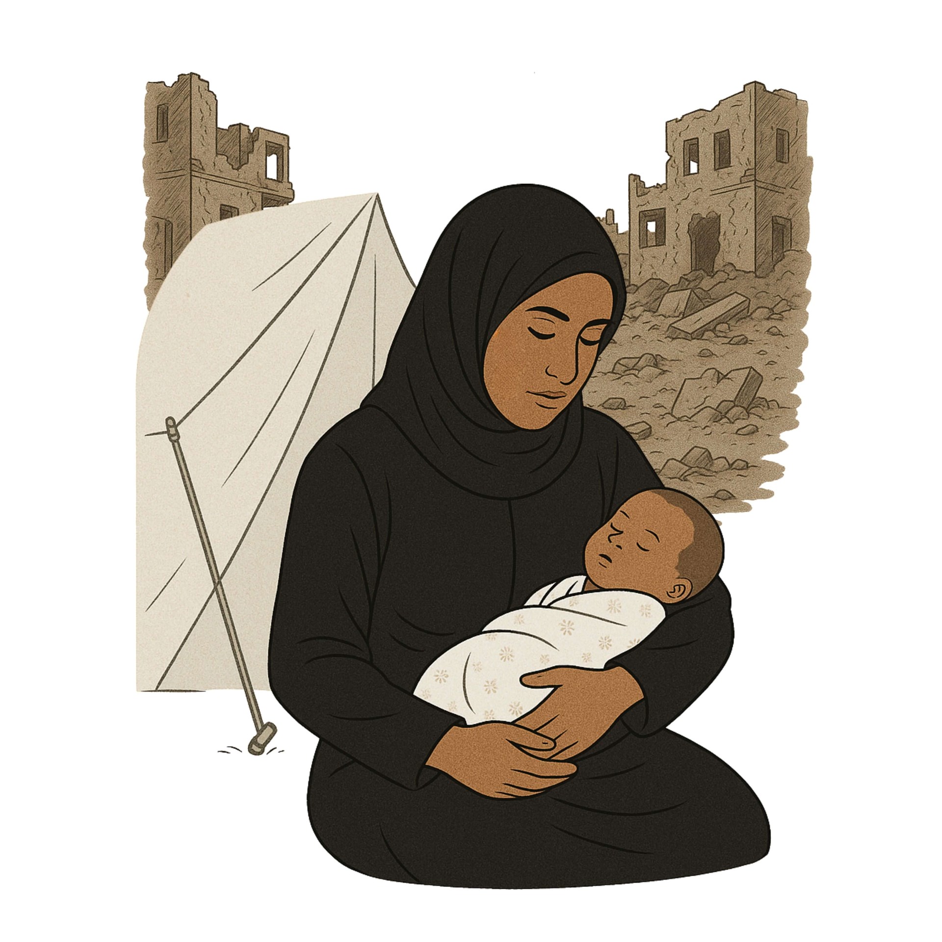 Aisha lebt in einem Flüchtlingscamp im Norden von Gaza.