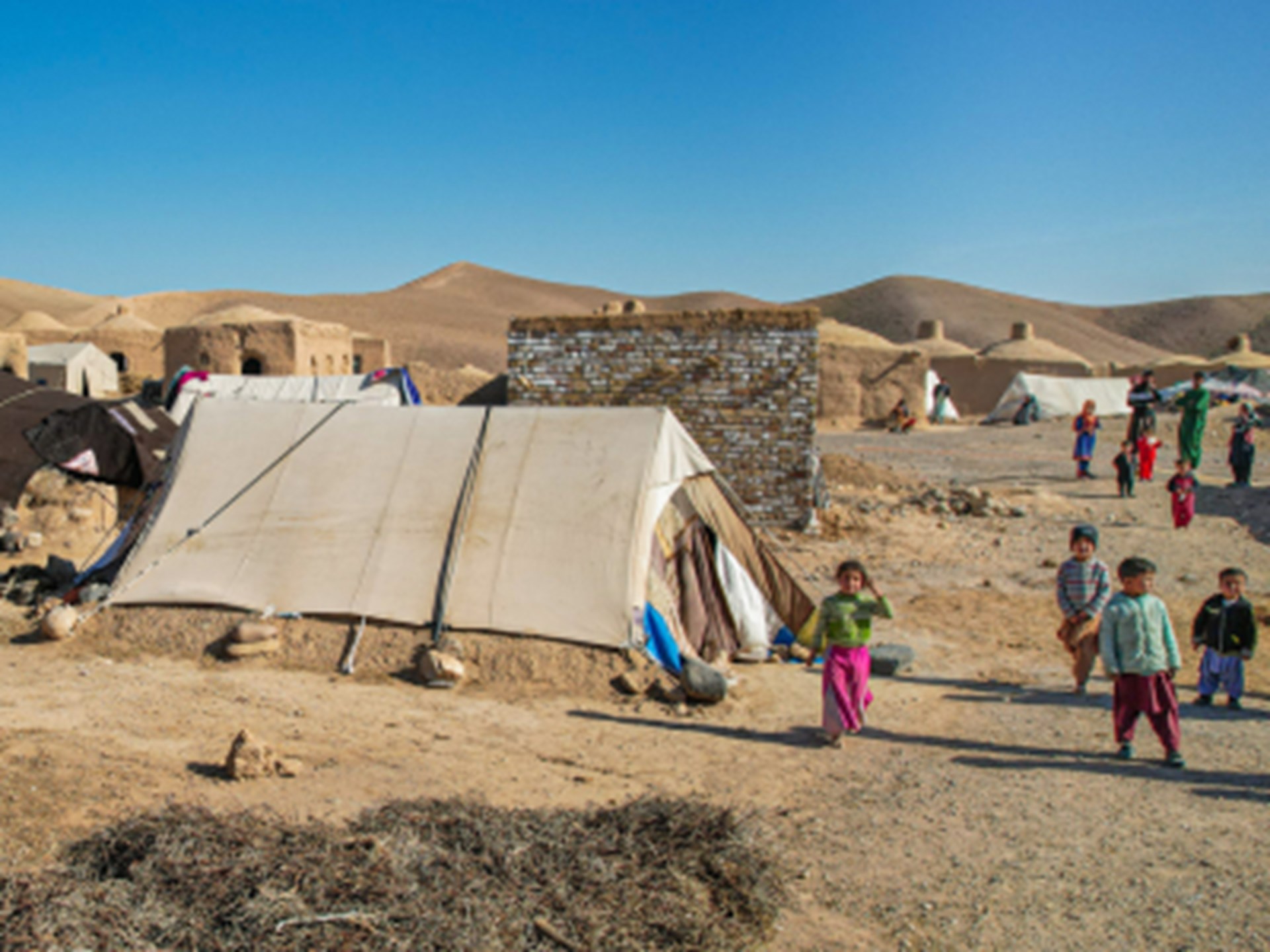 Afghanistan Leben in Zelten